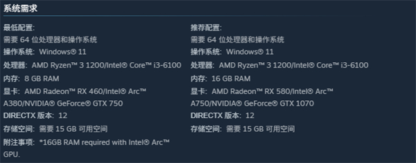 勇者斗恶龙7重制版配置要求高吗 pc最低推荐配置一览