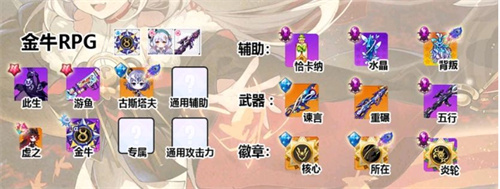 崩坏学园2金牛座配装推荐