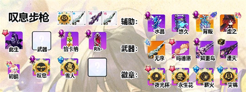 崩坏学园2步枪流配装推荐