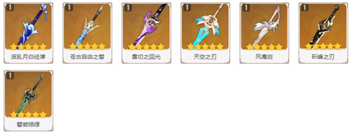 原神班尼特带什么武器