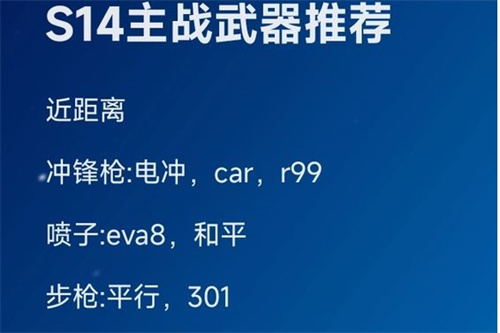 apex14赛季枪械排行