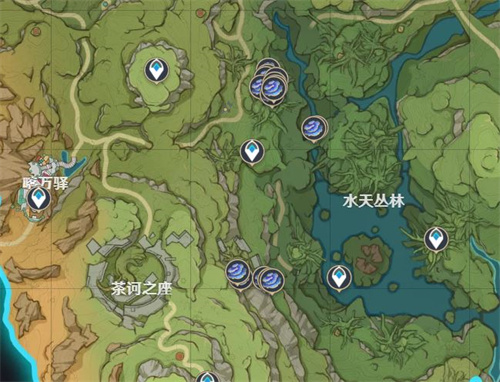 原神树王圣体菇采集位置推荐 树王圣体菇分布图