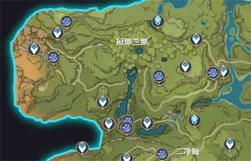 原神树王圣体菇采集位置推荐 树王圣体菇分布图