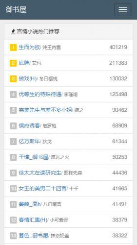 御书屋自在的小说阅读器